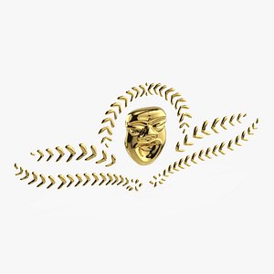 Theatrical Laurel Mask