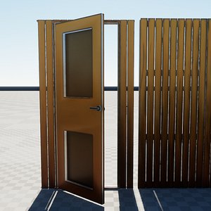 3D Wooden Building Collection GAME READY