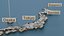 Japan detailed Map with Animated Flag