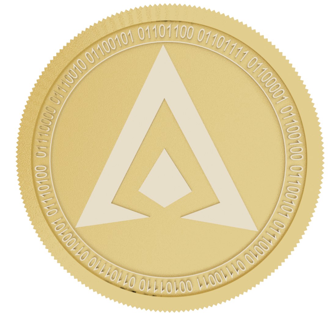 Hai chain gold coin 3D model - TurboSquid 1605952