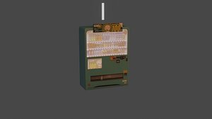Japanese Vending Machines Pack model