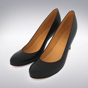 Women's Leather Christian Louboutin Heels - 3D Scanned