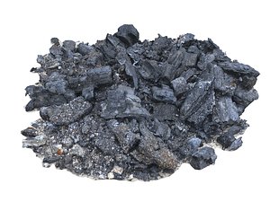 pile ashes 3D
