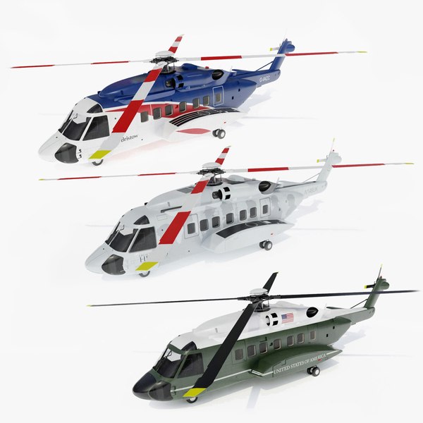 Sikorsky S92 Collection 3 Lackierungen 3DModell TurboSquid 2056830