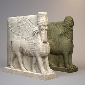 maya statues lamassu