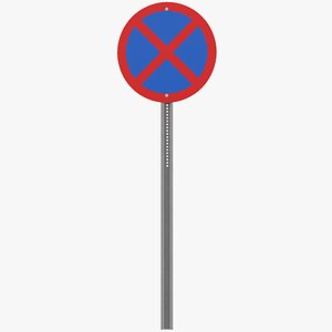 3D Traffic Sign 08 model