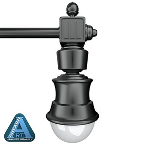 3d model decorative street lamp
