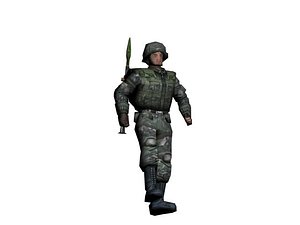 Soldier with RPG-7