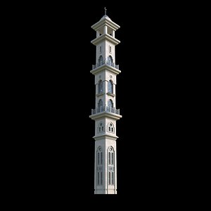 Mosque Minaret 3D model