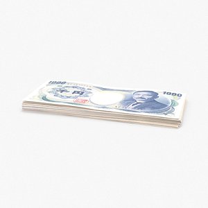 max 1000 yen note stack