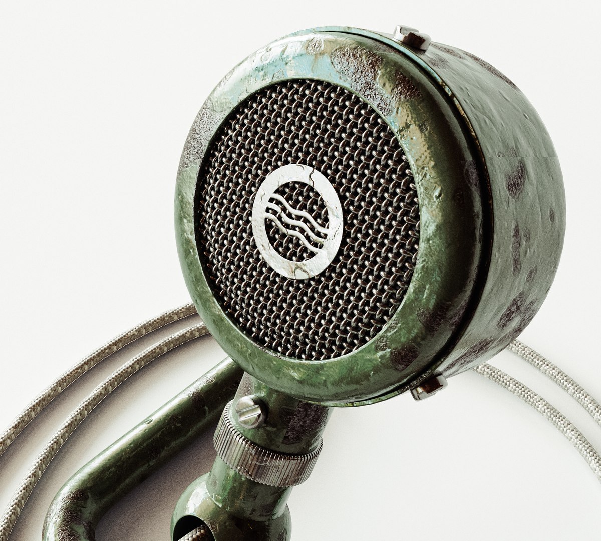 3D Vintage Antique Desk Microphone - TurboSquid 2207519