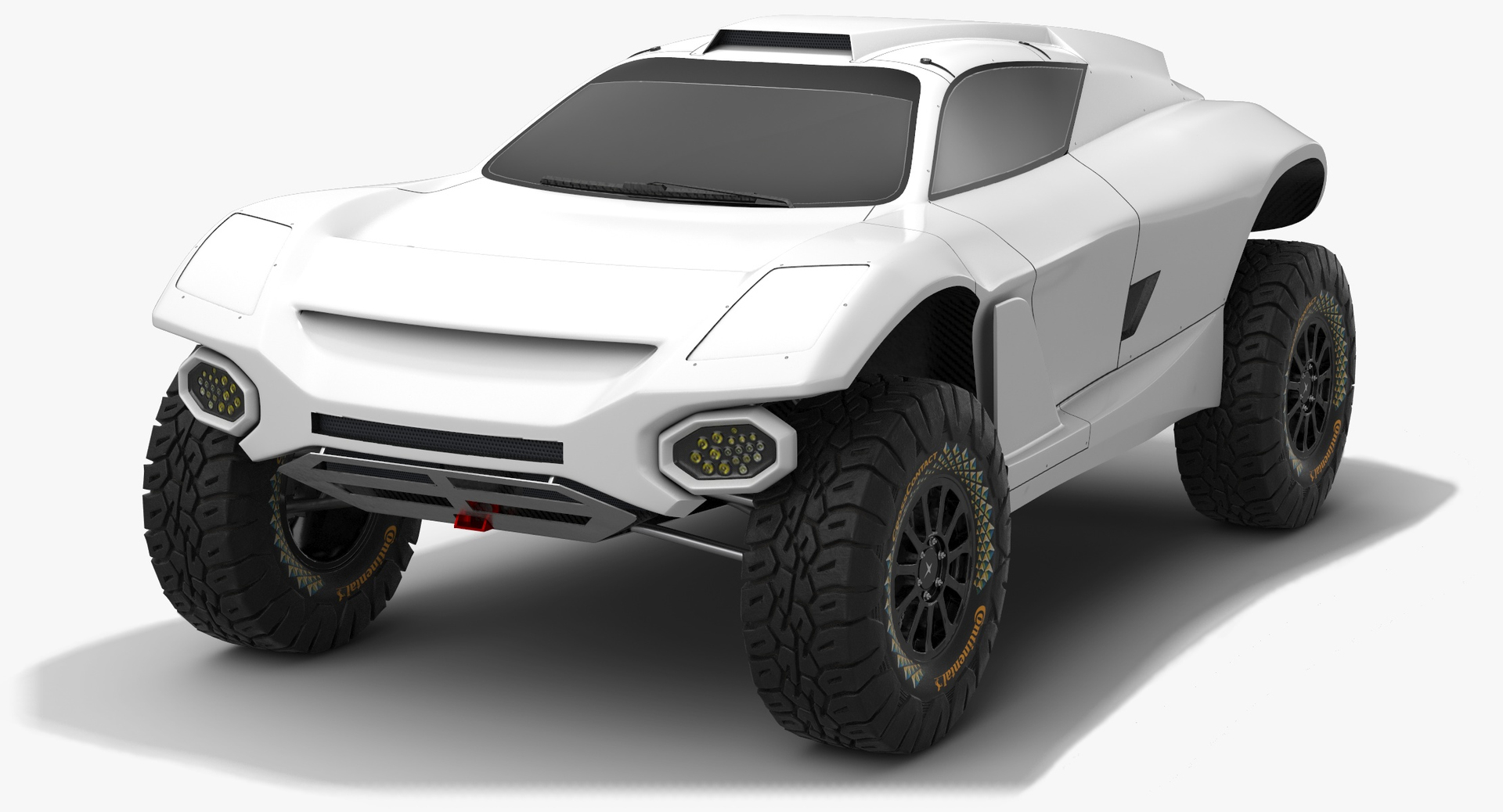 Extreme E ODYSSEY 21 E-SUV Saison 2021 Weiß Mockup 3D-Modell
