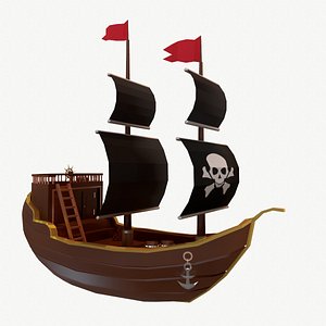 3D pirate ship - model