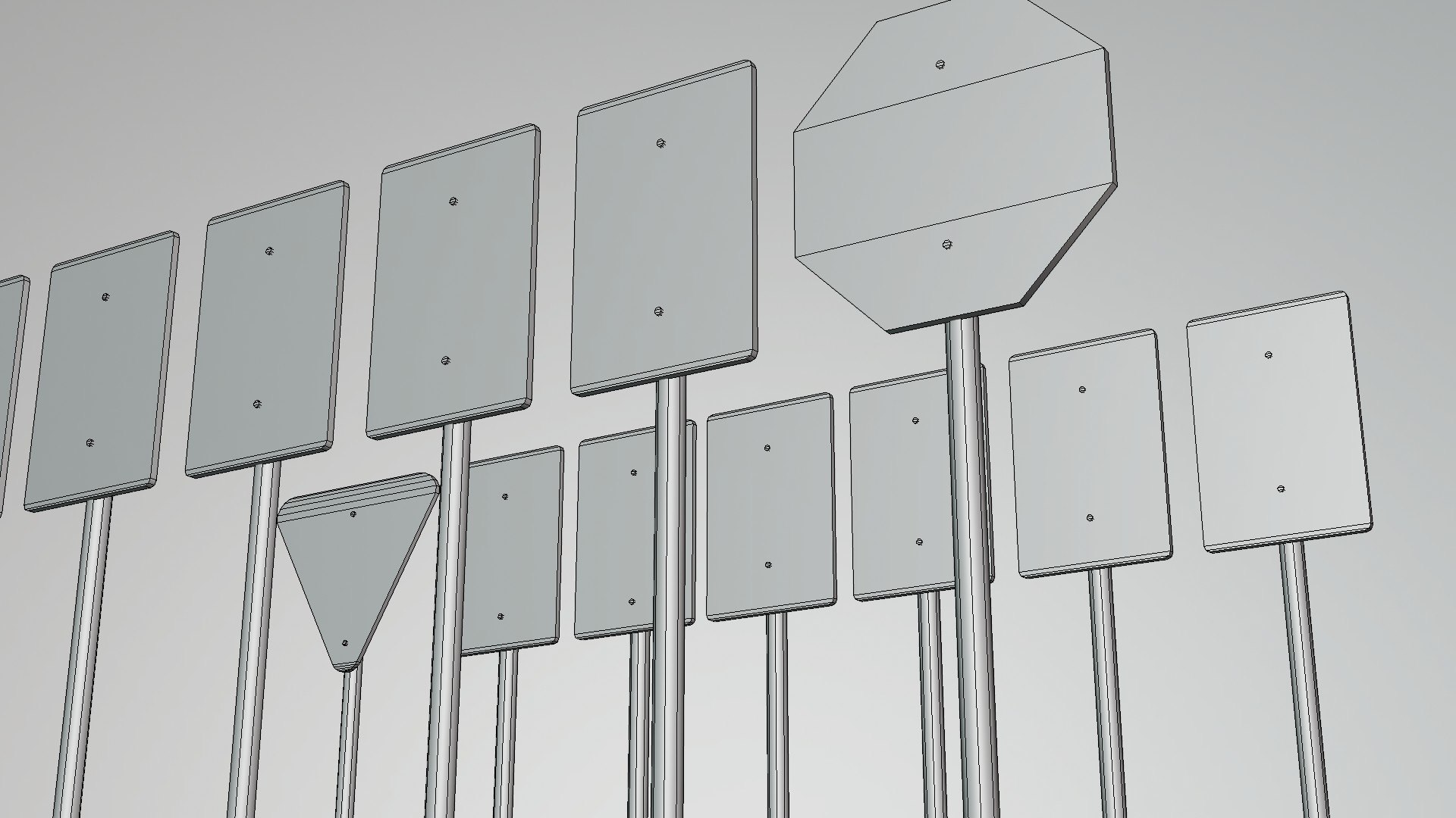 Street Sign Traffic - Traffic Signs - Transito - Low Poly 3D 3D Model ...