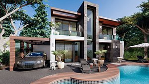 modern contemporary villa 2 model