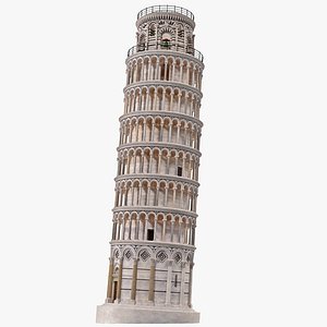 3d leaning tower pisa