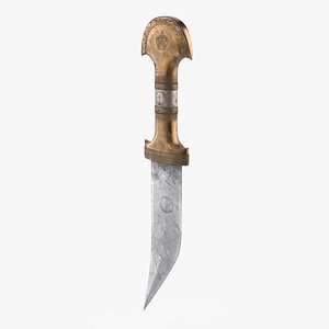 3D Engraved Ceremonial Dagger