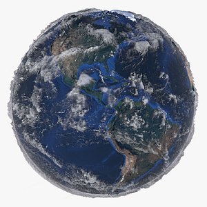21K Relief Earth 3D Model - Bathymetry Texture