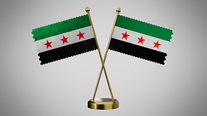 3D model Table  Flag  of Syria