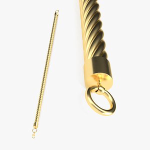 Solid Cable Jewelry Chain Gold