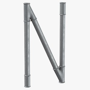 Galvanized Steel Pipe Letter N