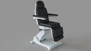 Malibu Electric Medical Spa Treatment Table Chair and Bed Position 3D model