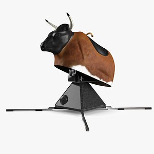 Mechanical Rodeo Bull with Steel Stabilizer Case Rigged