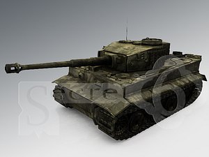 panzer wwii german tank 3d model