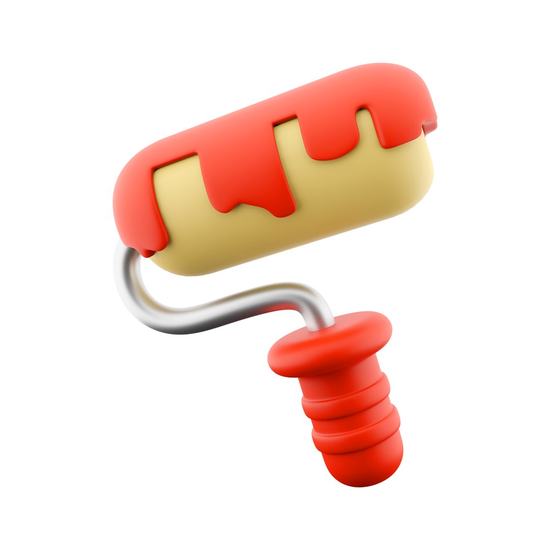 3D Simple paint roller icon https://p.turbosquid.com/ts-thumb/UX/Y0Z5ta/jc/21copy/jpg/1683037549/1920x1080/fit_q87/75d711407e58e746df80ef2f7ce194a98fc0e9e7/21copy.jpg