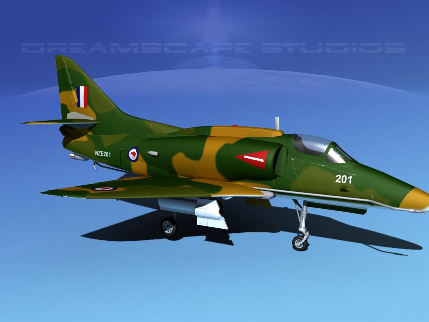 Skyhawk Douglas A-4 A-4g 3ds