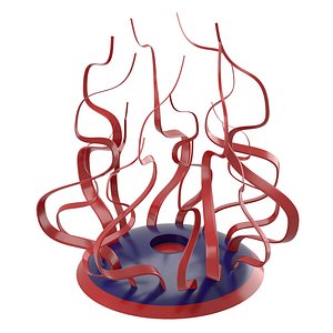 3d model of shaped candleholder