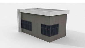 Modernist Security Gatehouse model