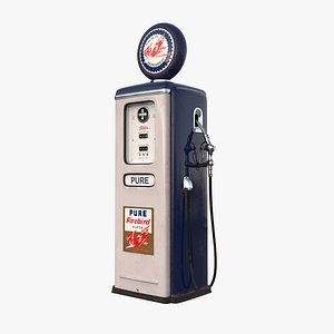Retro FIREBIRD Gasoline Pump 1948