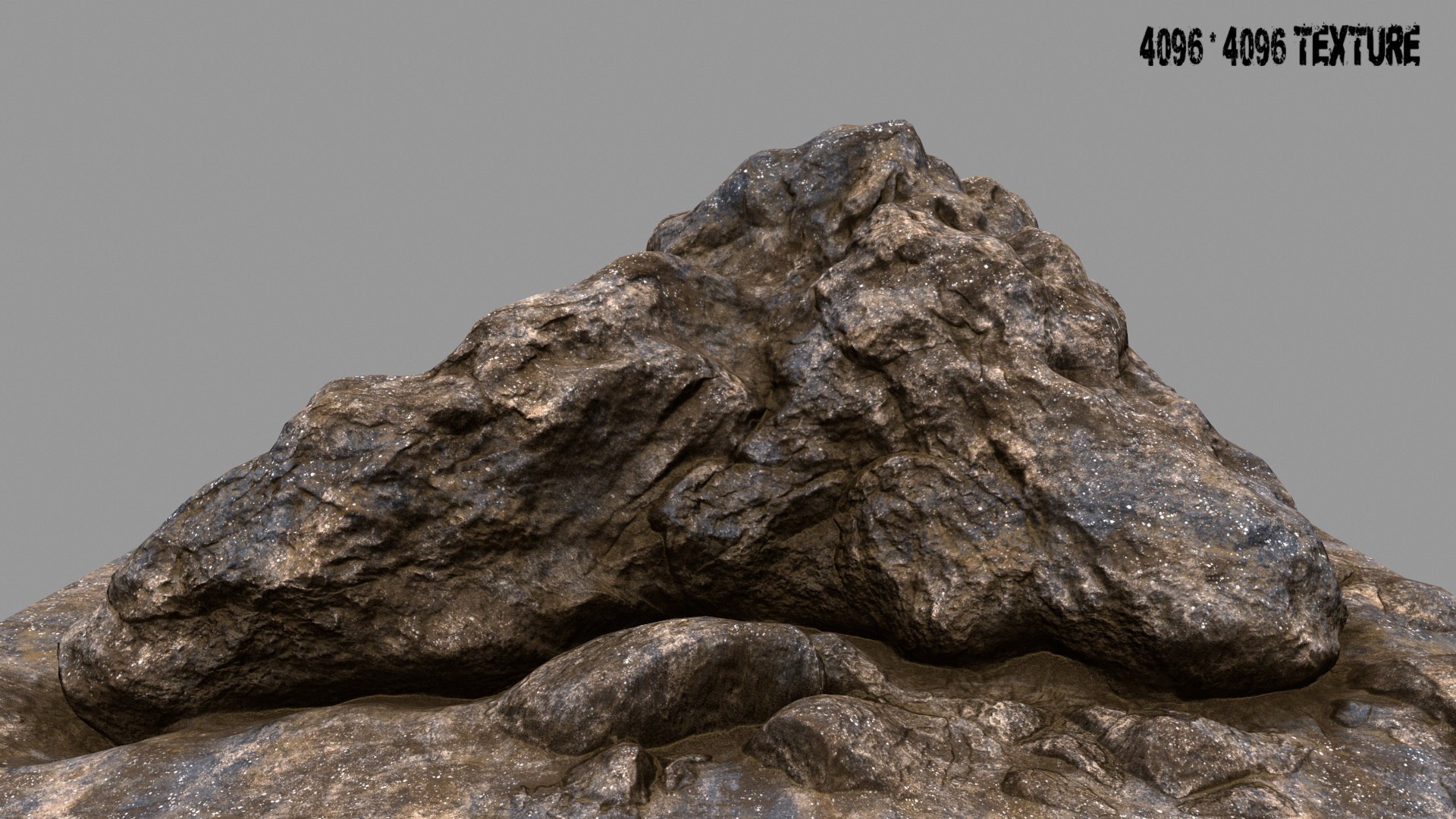 3d blend rock