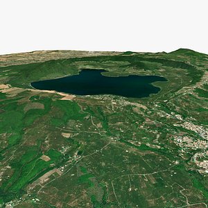 Lake Vico Lazio Italy 3D
