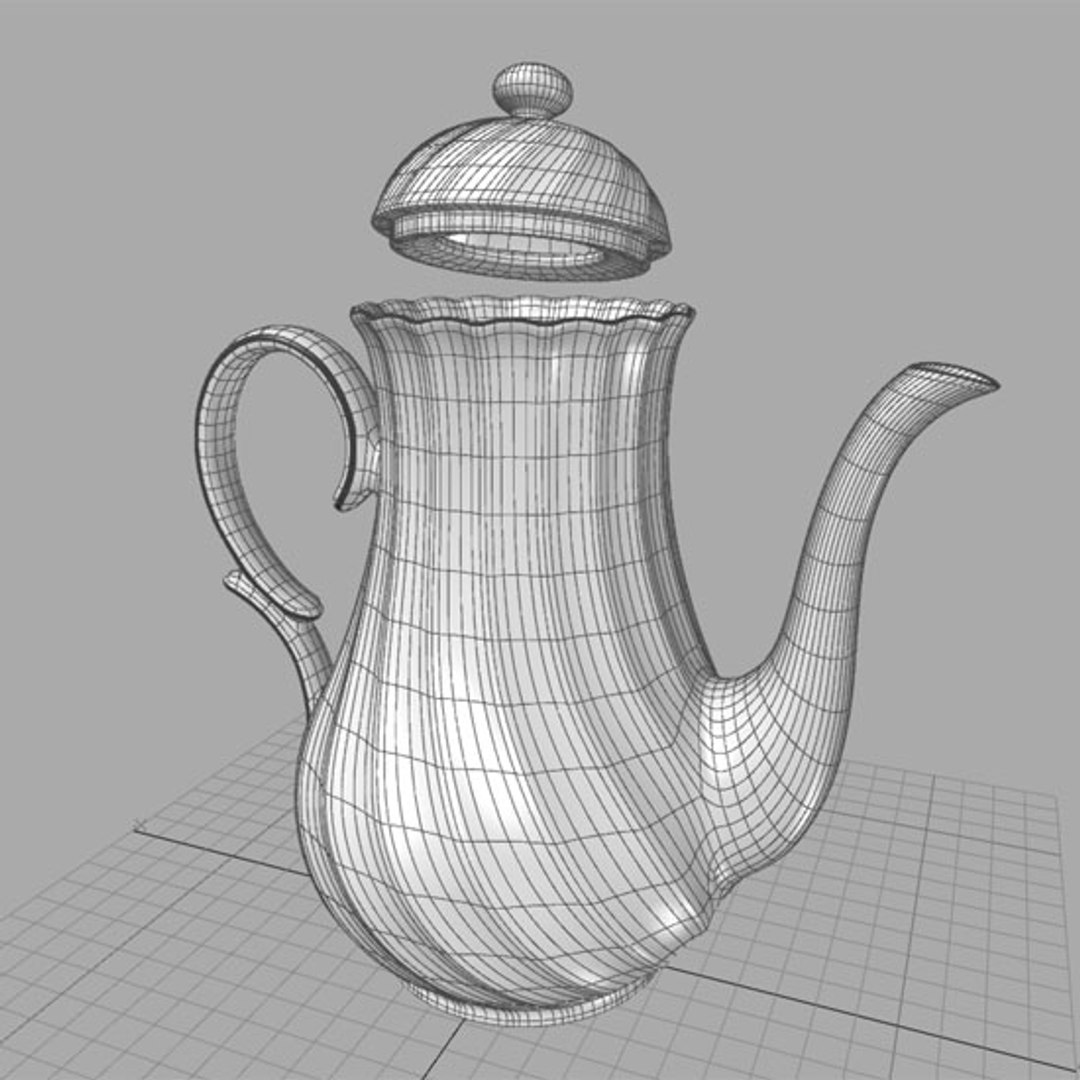 Teapot Porcelain Pot 3d Max