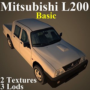 3d model mitsubishi l200 basic
