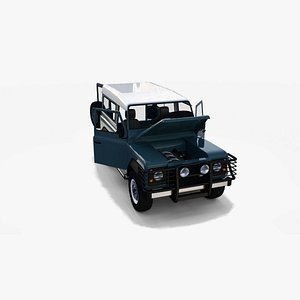 3d model land rover defender 90