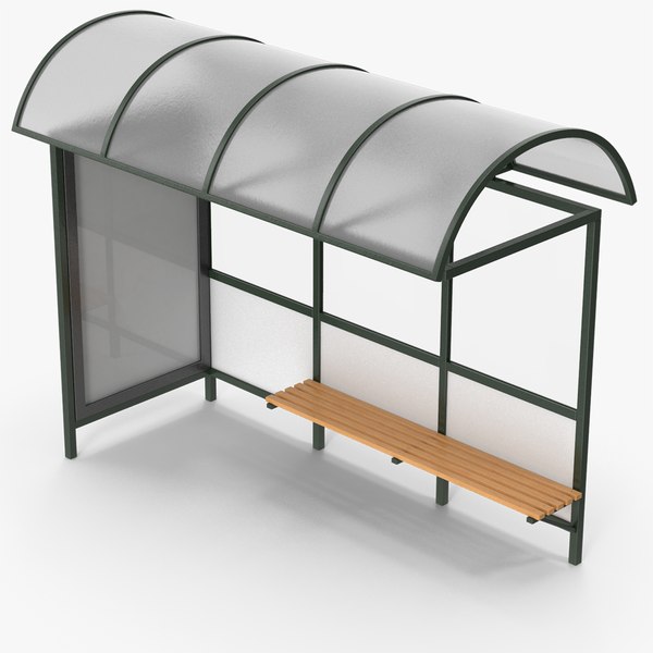 Bus Stop Enclosure 3D Models for Download | TurboSquid