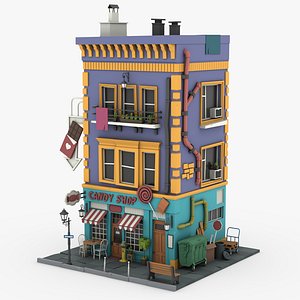 Candy Shop 01 3D