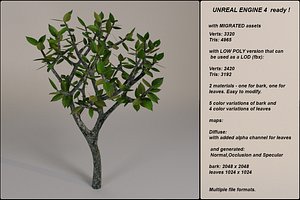 Low Poly Fantasy Game Tree 12