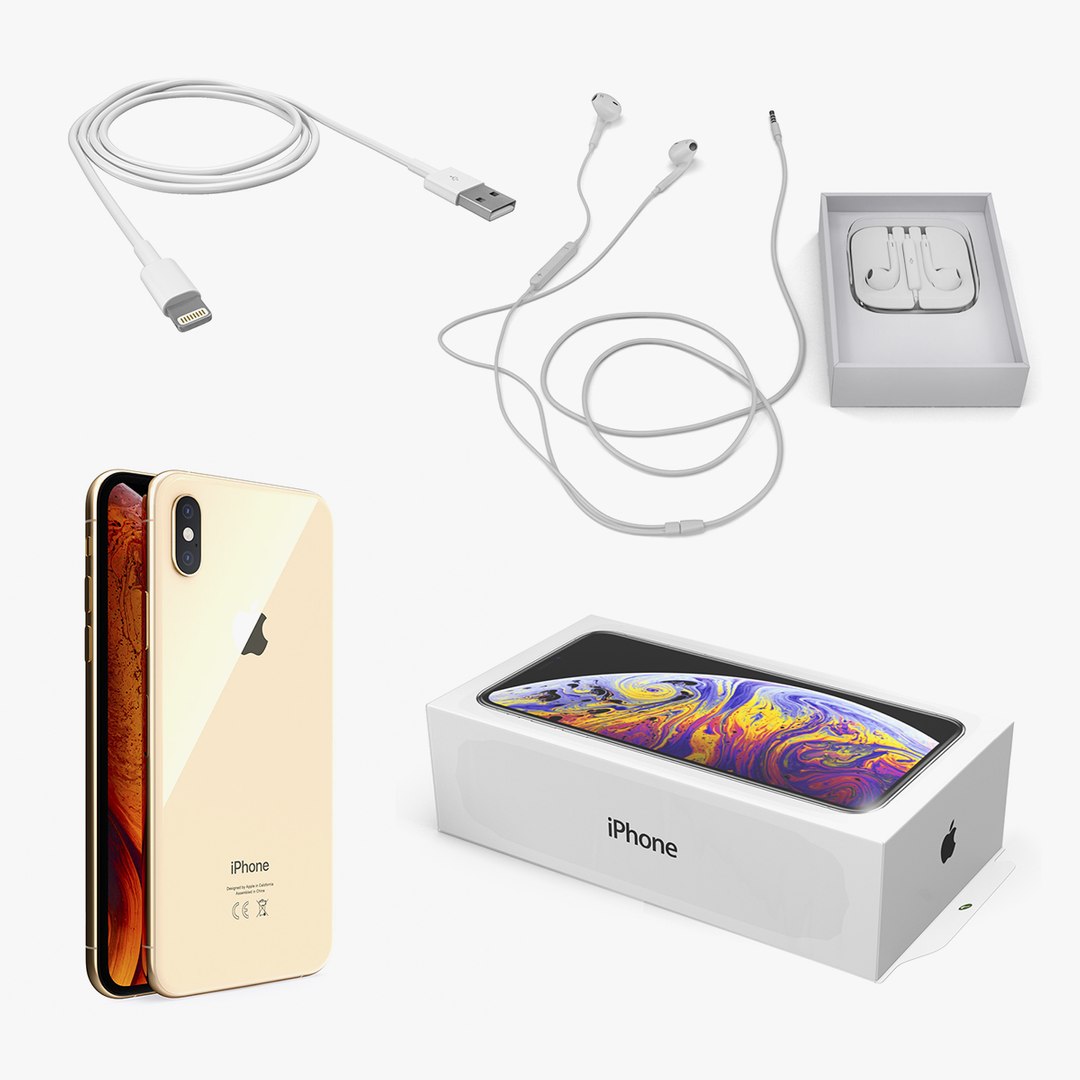 Apple iPhone Xs Max 3D Models Collection 3D model preview