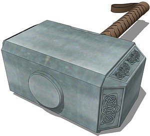 thor mjolnir 3d model