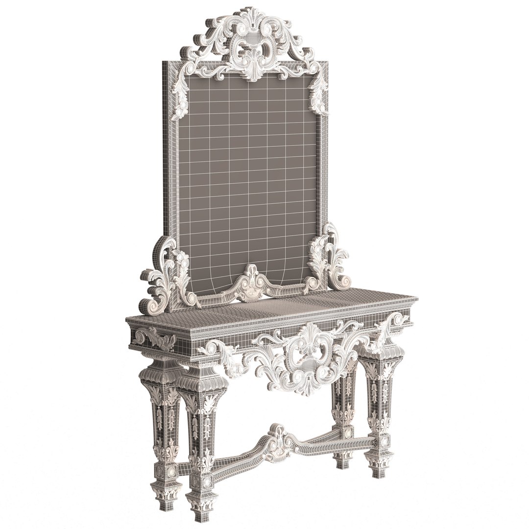 3D Classic Furniture Collection model https://p.turbosquid.com/ts-thumb/UY/4x5zOI/eE/wireframehighconsolemirror011/jpg/1647184371/1920x1080/fit_q87/1a7e2f287c80702cb0138e8b53a7c9839f31cedb/wireframehighconsolemirror011.jpg