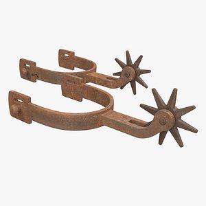 Old West Spurs 3D Model