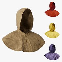 Medieval Hood 01 Recolorable Parametric Cowl for Metahuman MH UE5 MHPKG