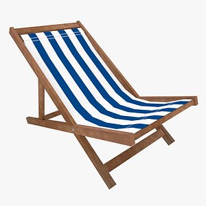 3d beach chair model