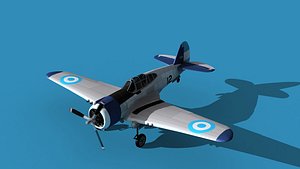 3D Curtiss H-75C Mohawk V15 Argentina