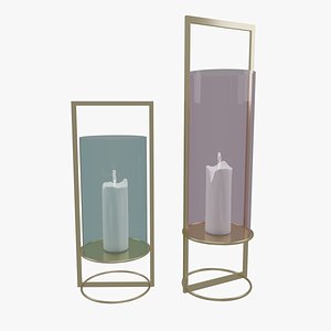 3D candle stand 1 model