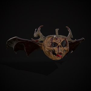 Pumpkin with Wings 3D